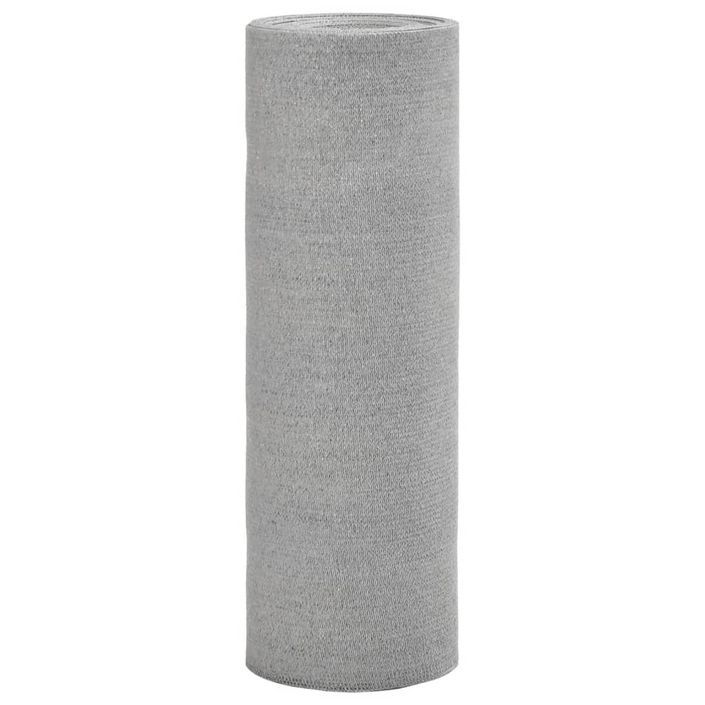 Filet brise-vue gris clair 1,5x10 m PEHD 75 g/m² - Photo n°1