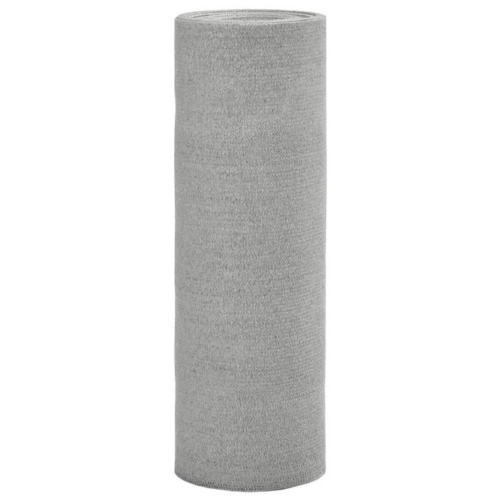 Filet brise-vue gris clair 1,5x25 m PEHD 195 g/m² - Photo n°1