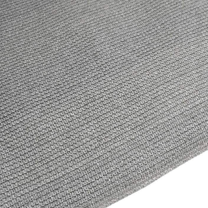 Filet brise-vue gris clair 1,5x50 m PEHD 195 g/m² - Photo n°5