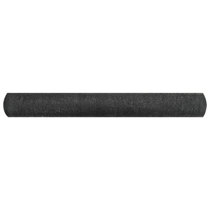 Filet brise-vue Noir 1,5x25 m PEHD 150 g/m² - Photo n°2