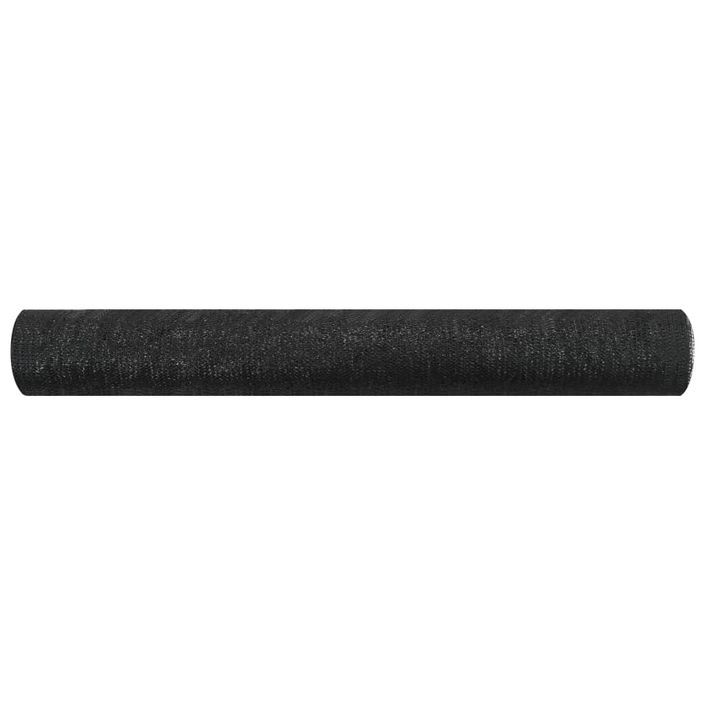 Filet brise-vue Noir 1x25 m PEHD 75 g/m² - Photo n°2