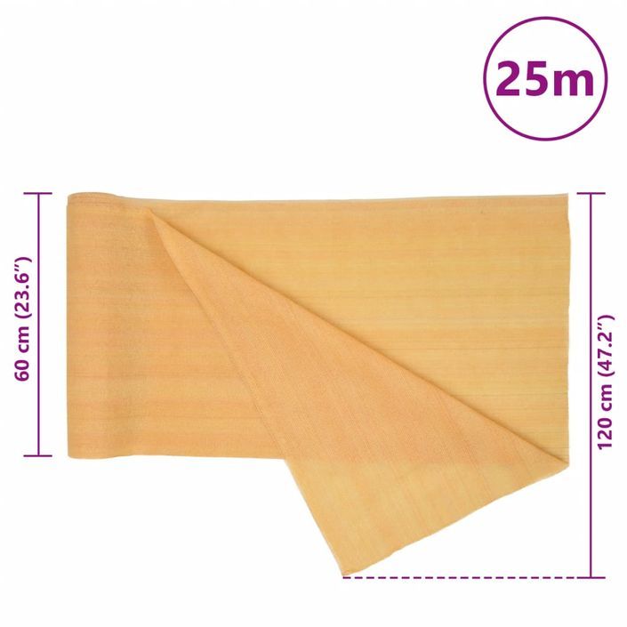 Filet brise-vue sable 1,2x25 m PEHD 150 g/m² - Photo n°8