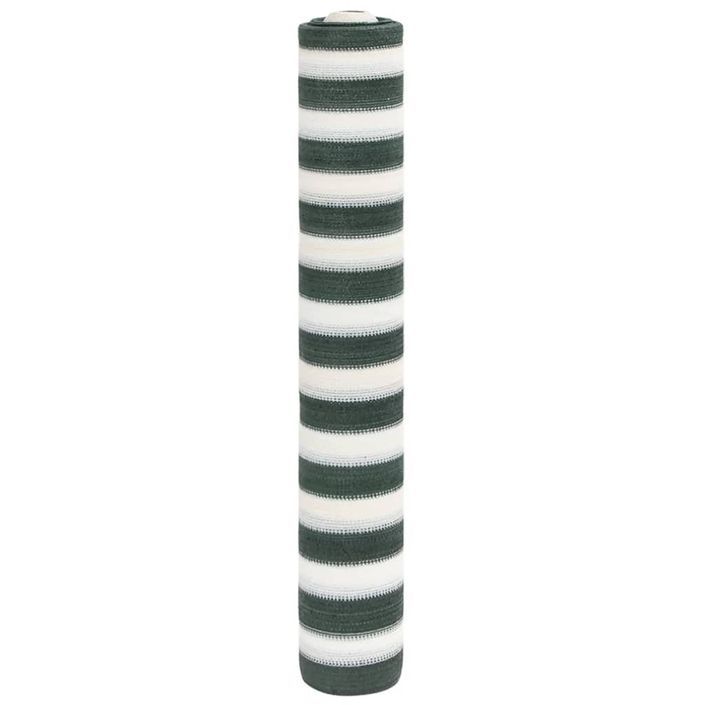 Filet brise-vue vert et blanc 1,2x25 m PEHD 75 g/m² - Photo n°1