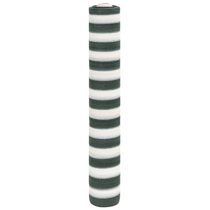 Filet brise-vue vert et blanc 2x25 m PEHD 150 g/m² - Photo n°1