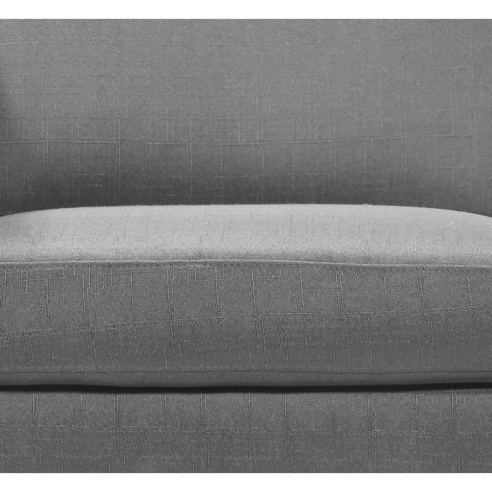 Fauteuil WESTWOOD - Tissu gris - Contemporain - L 80 x P 81 cm - Photo n°4