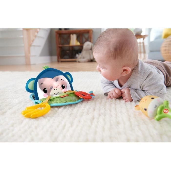 Fisher-Price - Coffret Mes Premiers Jeux, coffret cadeau avec des jouets d'éveil sensoriels - Jouet d'éveil bébé - Des 3 mois - Photo n°3