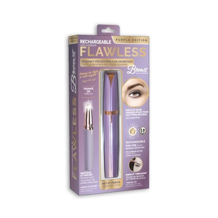 FLAWLESS - Epilateur Sourcils - USB Rechargeable - dessinez vos sourcils en un instant - Lavande - Photo n°2