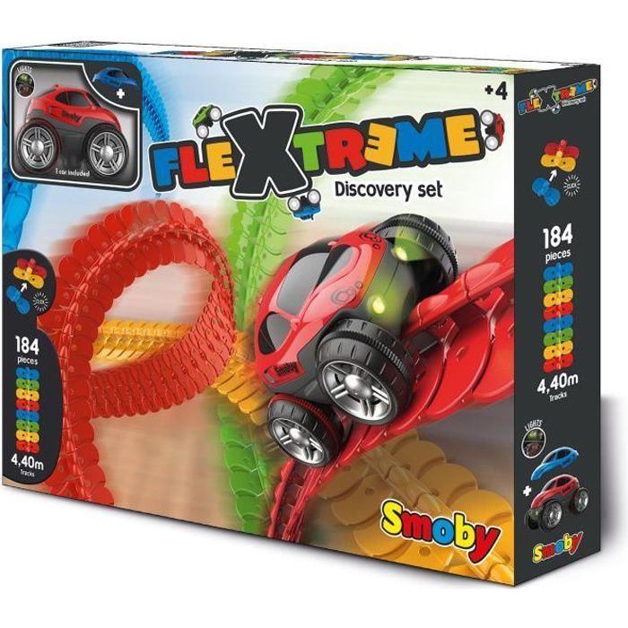 FleXtreme Set Decouverte - Circuit voiture - 4,40 metres de long - SMOBY - Photo n°1