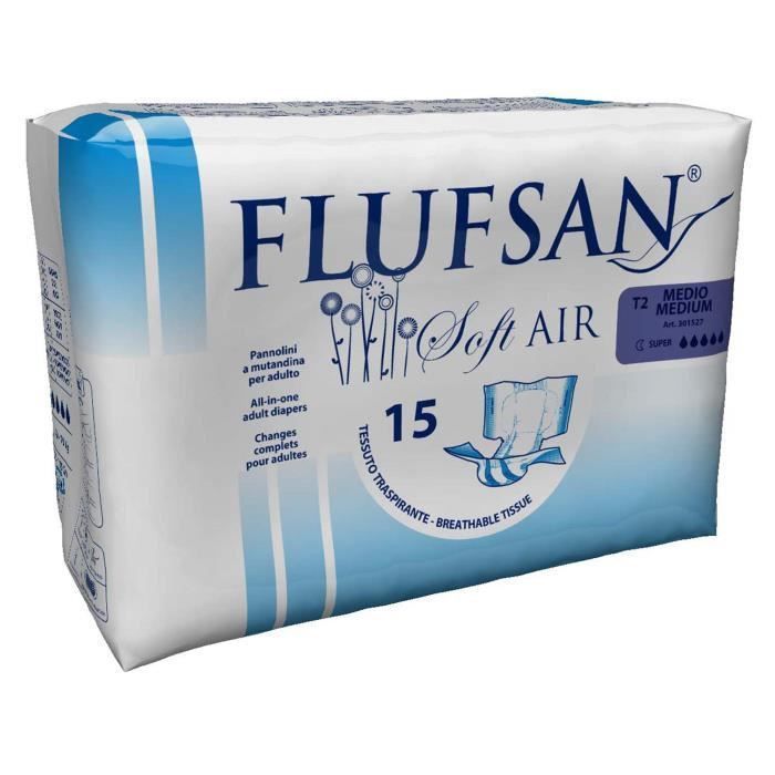 FLUFSAN Changes complet super medium pour incontinence nuit x15 - Photo n°1