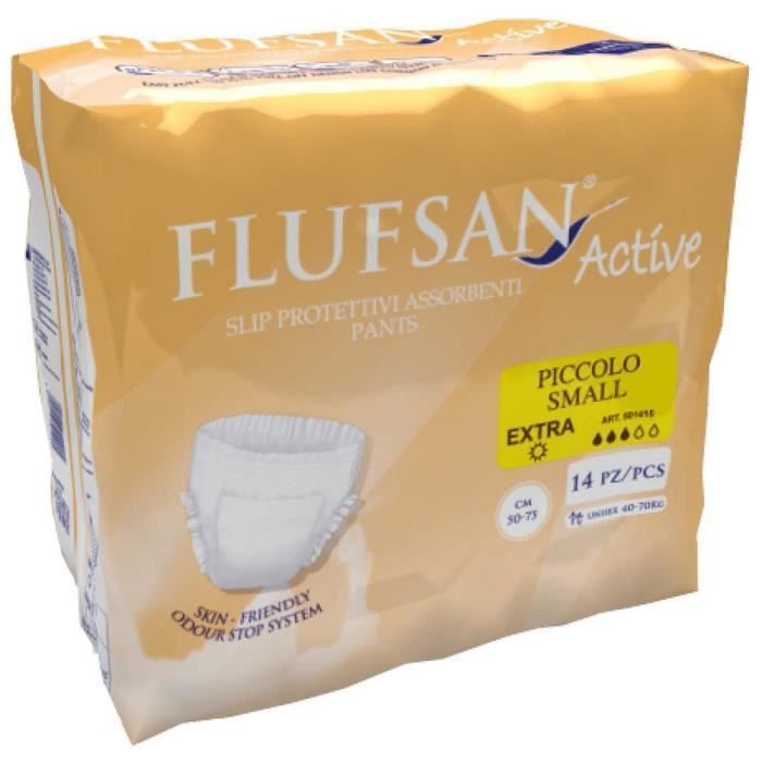 FLUFSAN Culottes absorbantes Active small pour incontinence jour x14 - Photo n°1
