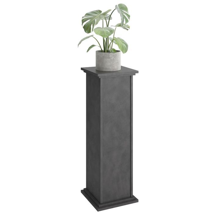 FMD Table d'appoint avec porte 88,5 cm gris - Photo n°2