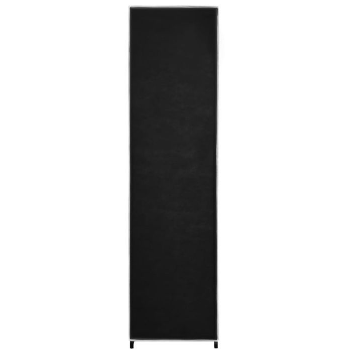 Garde-robe avec 4 compartiments Noir 175x45x170 cm - Photo n°6