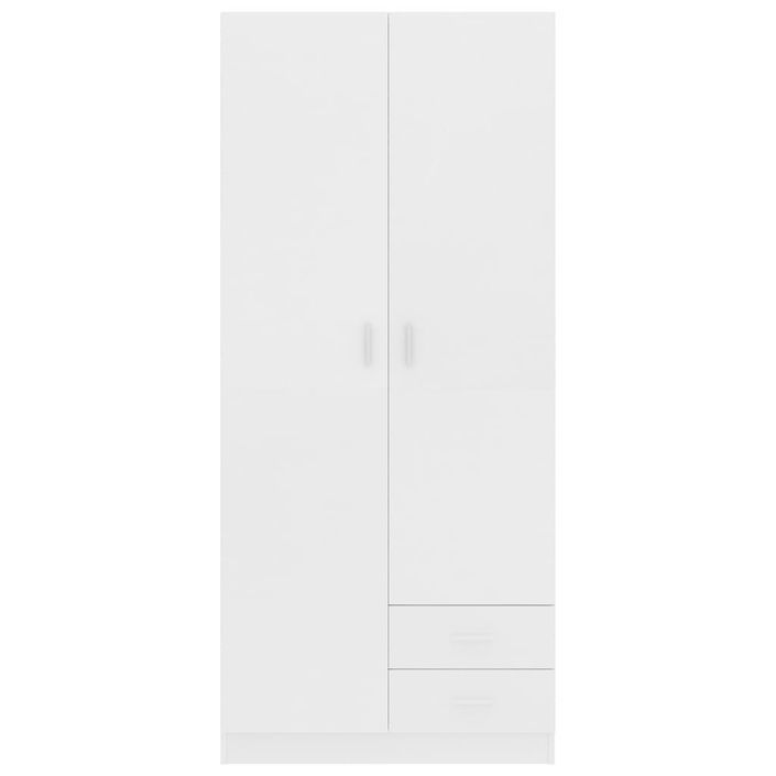 Garde-robe Blanc 80x52x180 cm - Photo n°6