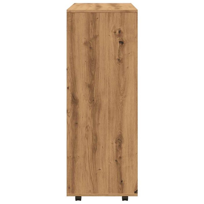 Garde-robe chêne artisanal 80x40x110 cm bois d'ingénierie - Photo n°6