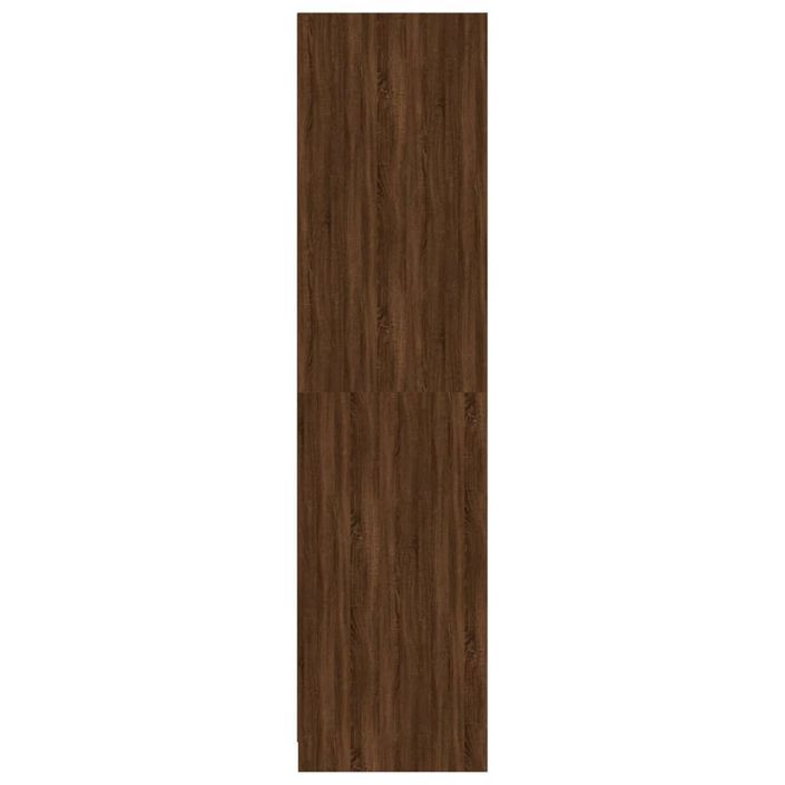 Garde-robe chêne marron 100x50x200 cm bois d'ingénierie - Photo n°6