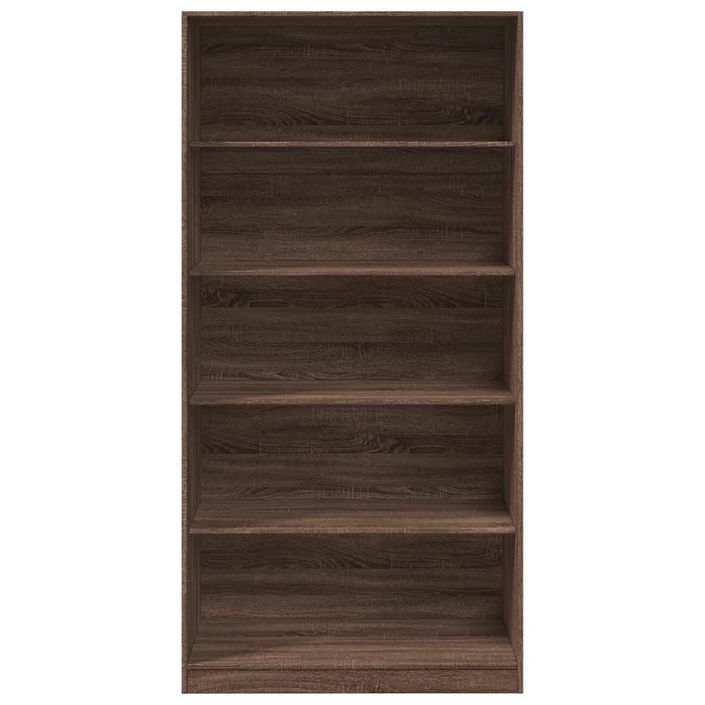 Garde-robe chêne marron 100x50x200 cm bois d'ingénierie - Photo n°4