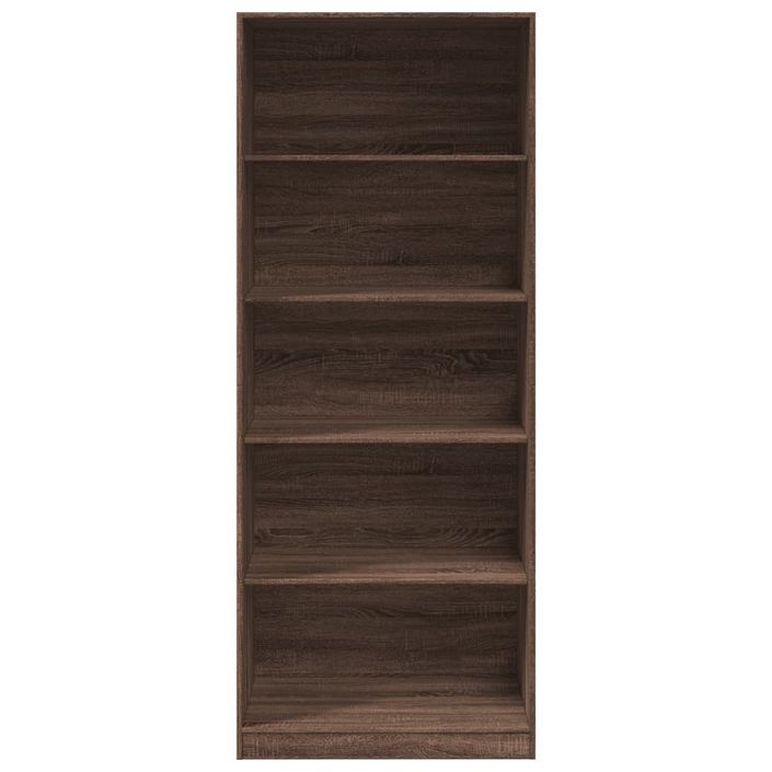 Garde-robe chêne marron 80x50x200 cm bois d'ingénierie - Photo n°4