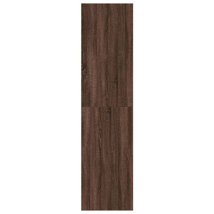 Garde-robe chêne marron 80x50x200 cm bois d'ingénierie - Photo n°5