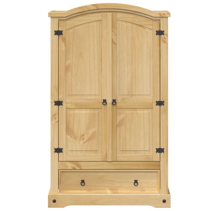 Garde-robe Corona 101x52x170 cm bois de pin massif - Photo n°4