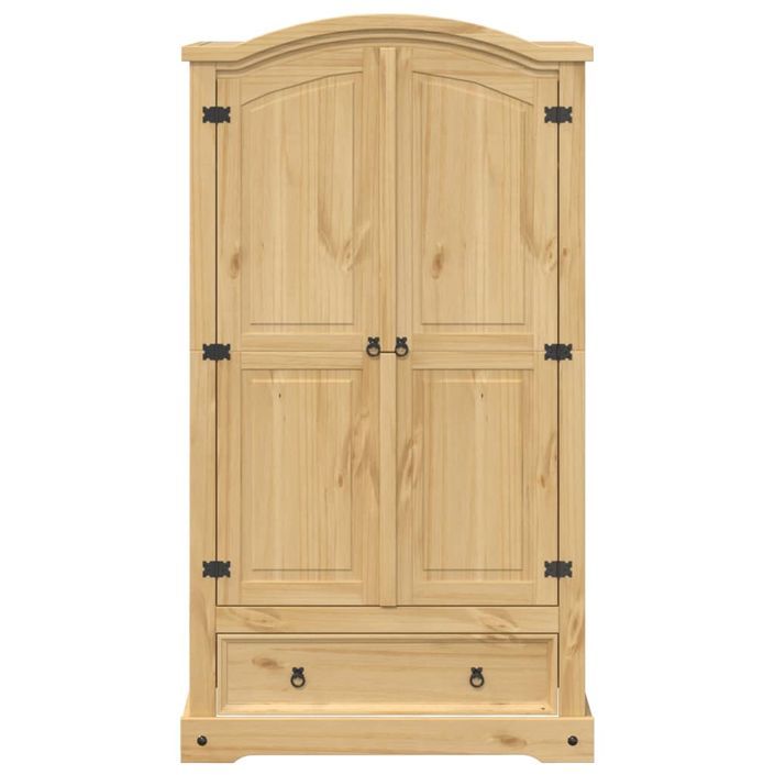 Garde-robe Corona 102x52x186 cm bois de pin massif - Photo n°4