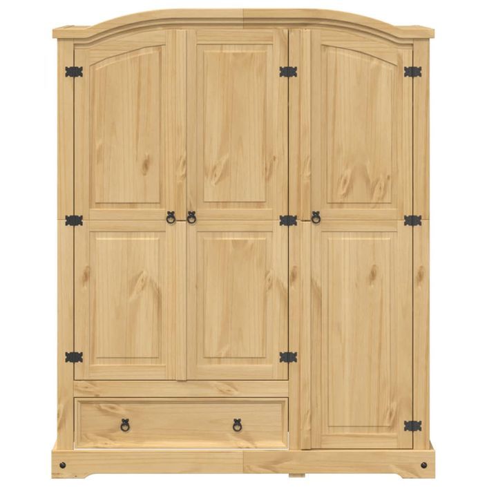 Garde-robe Corona 151,5x52x186 cm bois de pin massif - Photo n°4