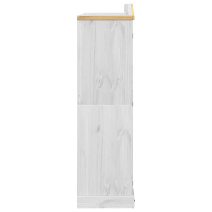 Garde-robe Corona blanc 194x52x186 cm bois de pin massif - Photo n°5