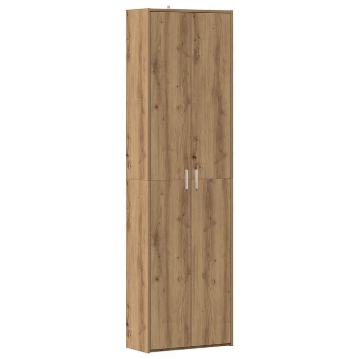 Garde-robe de couloir chêne artisanal bois d'ingénierie - Photo n°1