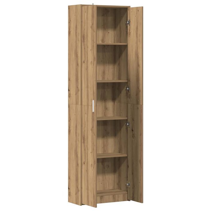 Garde-robe de couloir chêne artisanal bois d'ingénierie - Photo n°6