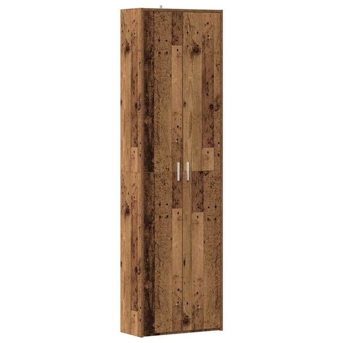 Garde-robe de couloir vieux bois 55x25x189 cm bois d'ingénierie - Photo n°1