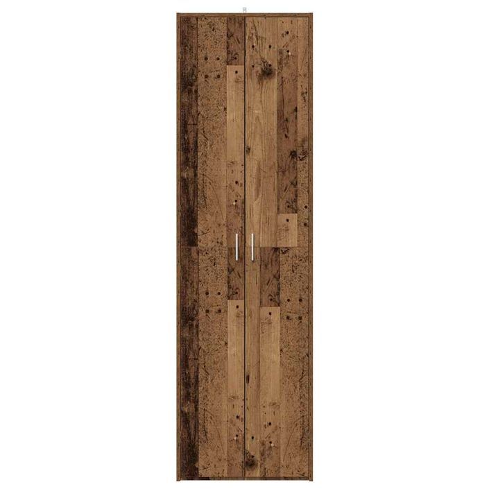 Garde-robe de couloir vieux bois 55x25x189 cm bois d'ingénierie - Photo n°3