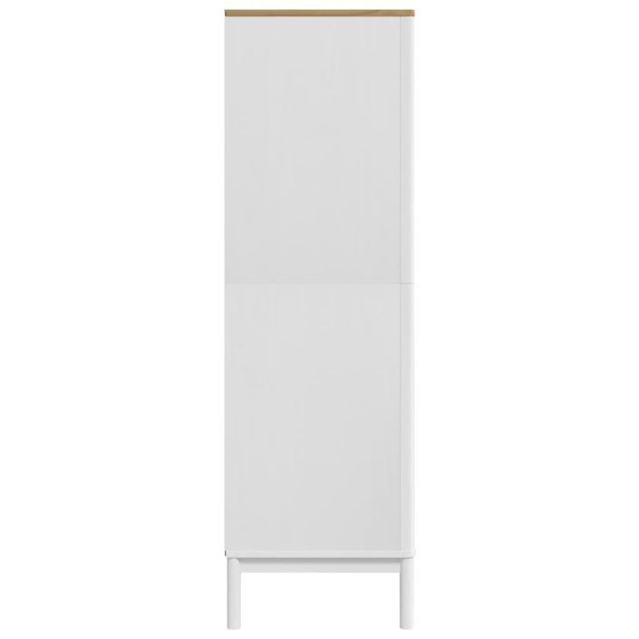 Garde-robe FLORO blanc 77x53x171 cm bois massif de pin - Photo n°6