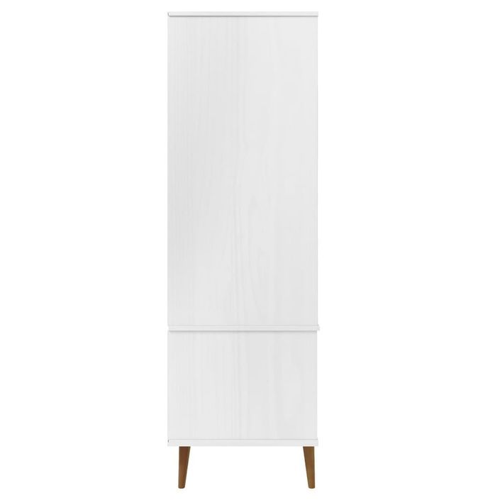 Garde-robe MOLDE Blanc 90x55x175 cm Bois massif de pin - Photo n°6