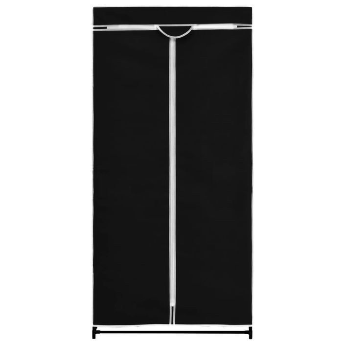 Garde-robe Noir 75x50x160 cm - Photo n°6