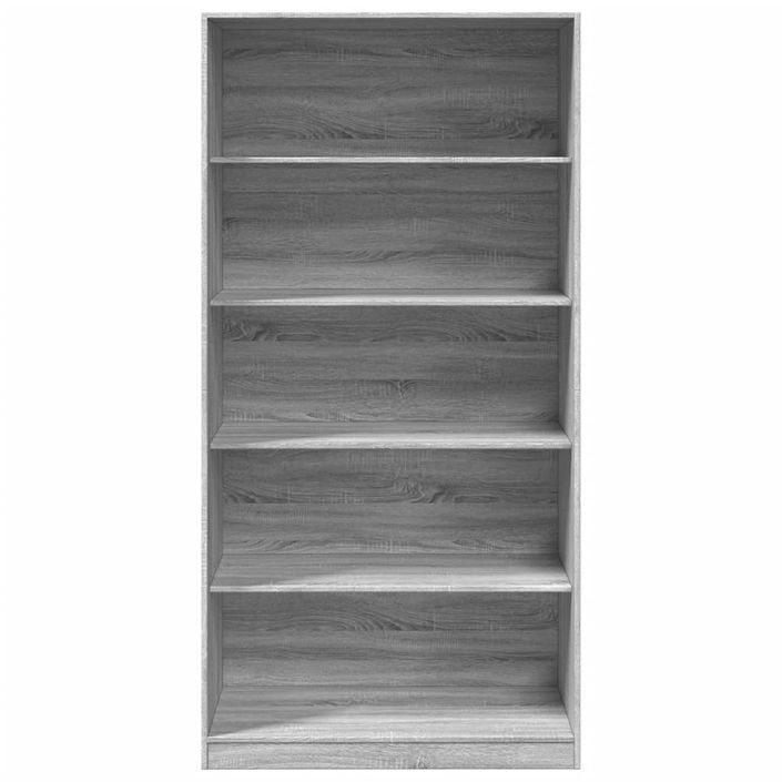 Garde-robe sonoma gris 100x50x200 cm bois d'ingénierie - Photo n°4