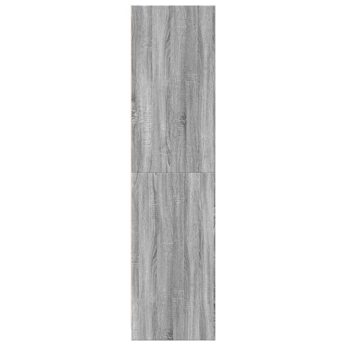 Garde-robe sonoma gris 100x50x200 cm bois d'ingénierie - Photo n°5