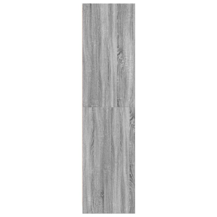 Garde-robe sonoma gris 100x50x200 cm bois d'ingénierie - Photo n°5