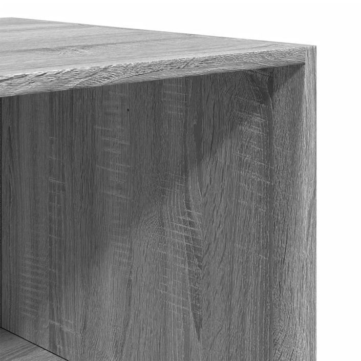 Garde-robe sonoma gris 100x50x200 cm bois d'ingénierie - Photo n°8