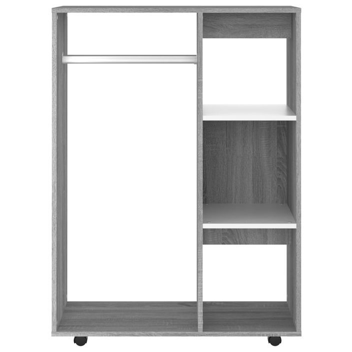 Garde-robe Sonoma gris 80x40x110 cm Bois d'ingénierie - Photo n°5