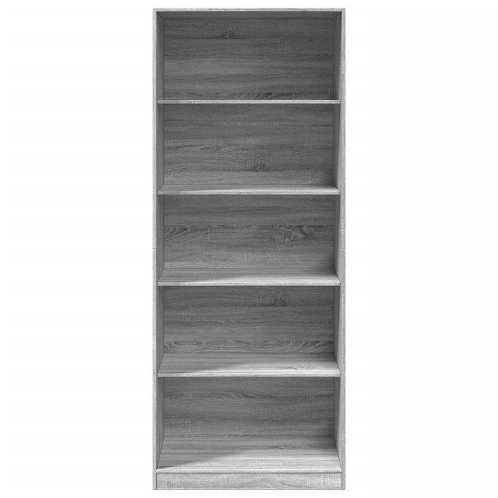 Garde-robe sonoma gris 80x50x200 cm bois d'ingénierie - Photo n°4