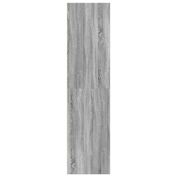 Garde-robe sonoma gris 80x50x200 cm bois d'ingénierie - Photo n°5