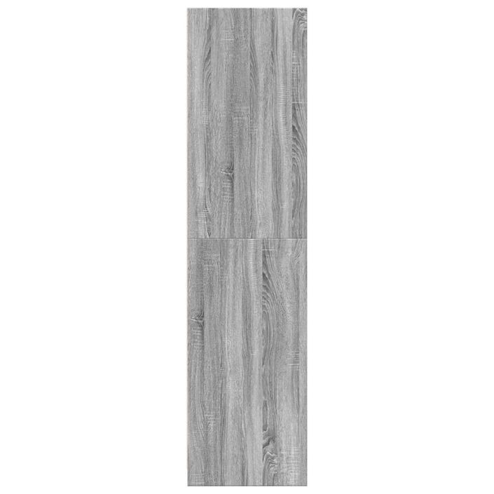 Garde-robe sonoma gris 80x50x200 cm bois d'ingénierie - Photo n°5