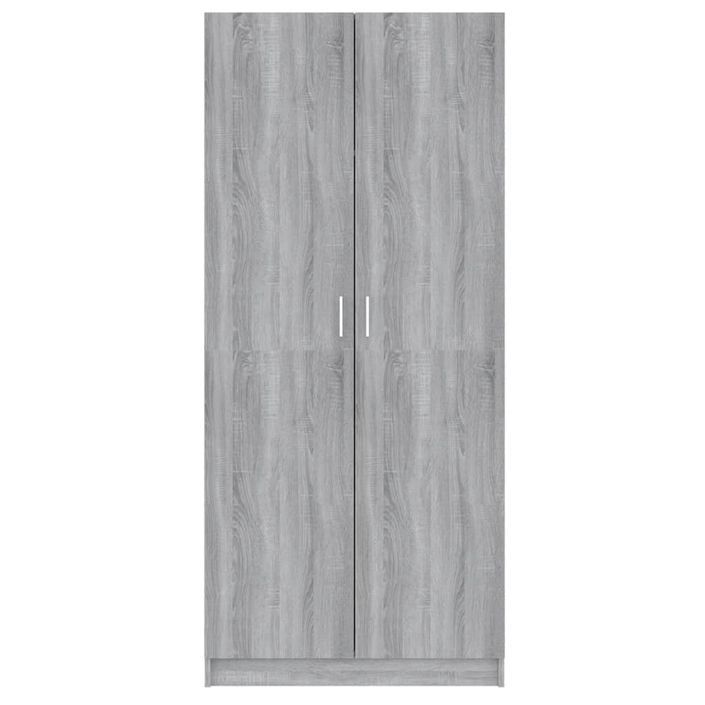 Garde-robe Sonoma gris 80x52x180 cm Bois d'ingénierie - Photo n°3