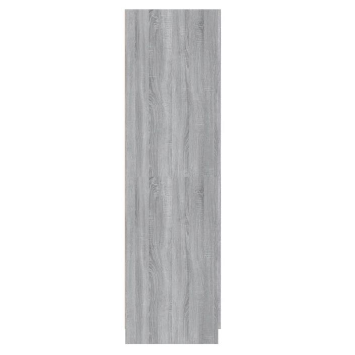 Garde-robe Sonoma gris 80x52x180 cm Bois d'ingénierie - Photo n°4