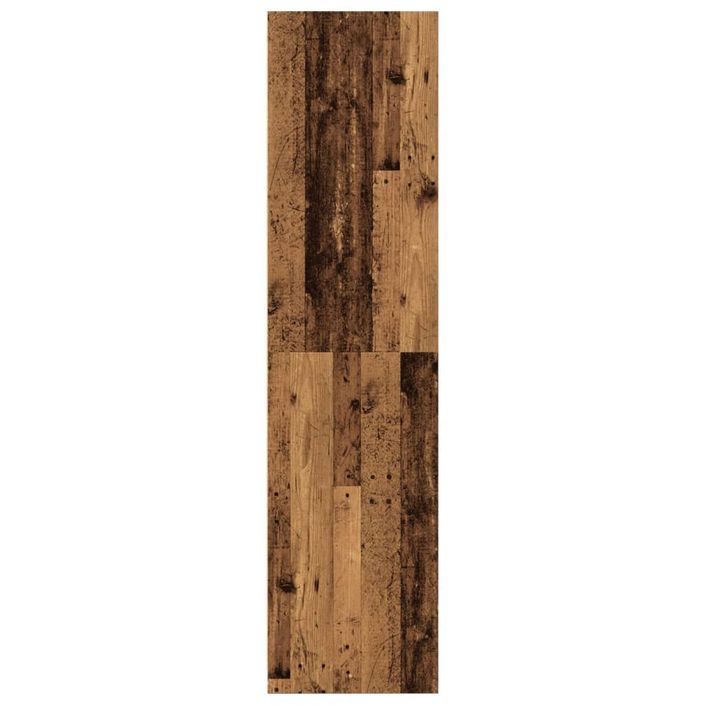 Garde-robe vieux bois 80x50x200 cm bois d'ingénierie - Photo n°5