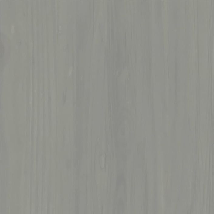 Garde-robe VIGO gris 90x55x176 cm bois massif de pin - Photo n°8