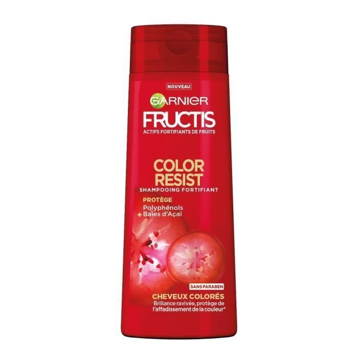 GARNIER FRUCTUS Shampooing - fortifiant - couleur Resist Fructis - 250 Ml - Photo n°1