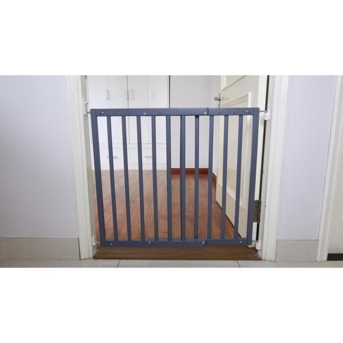 GEUTHER Barriere extensible en Hetre coloris gris pour porte et escalier - Réglable : 63,5 - 105,5 cm - Photo n°4