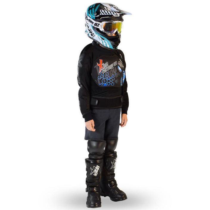 Gilet de protection enfant pour moto et quad noir Xtm factory - Photo n°1