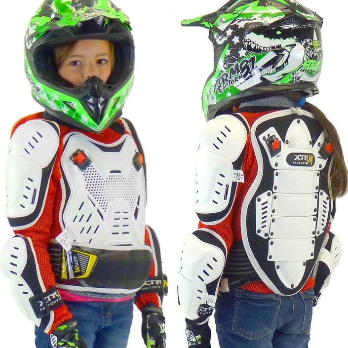 Gilet de protection rigide enfant pour moto et quad XTRM - Photo n°2