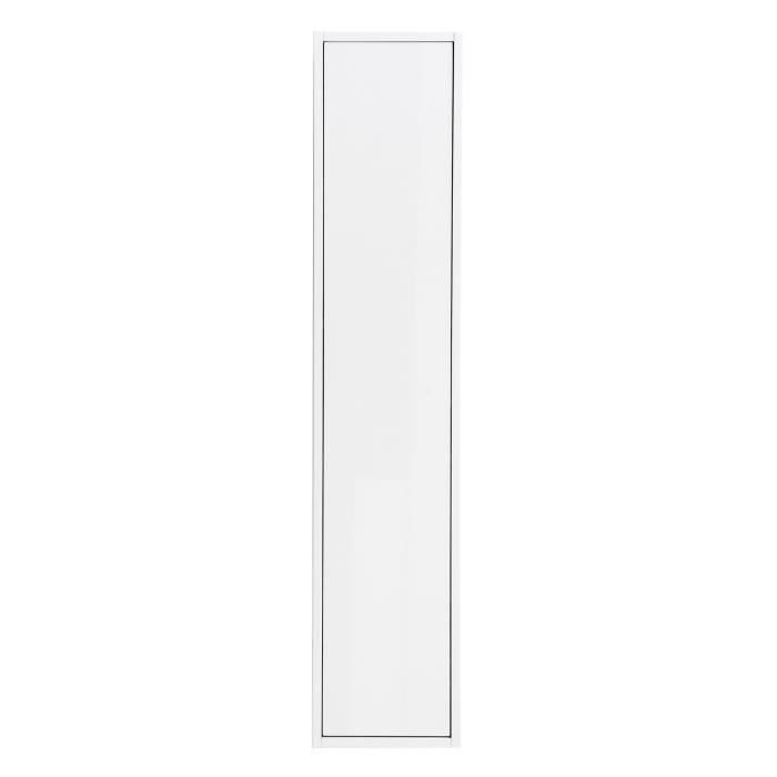 GIRONA Colonne de salle de bain L 25 cm - Blanc laqué brillant - Photo n°2